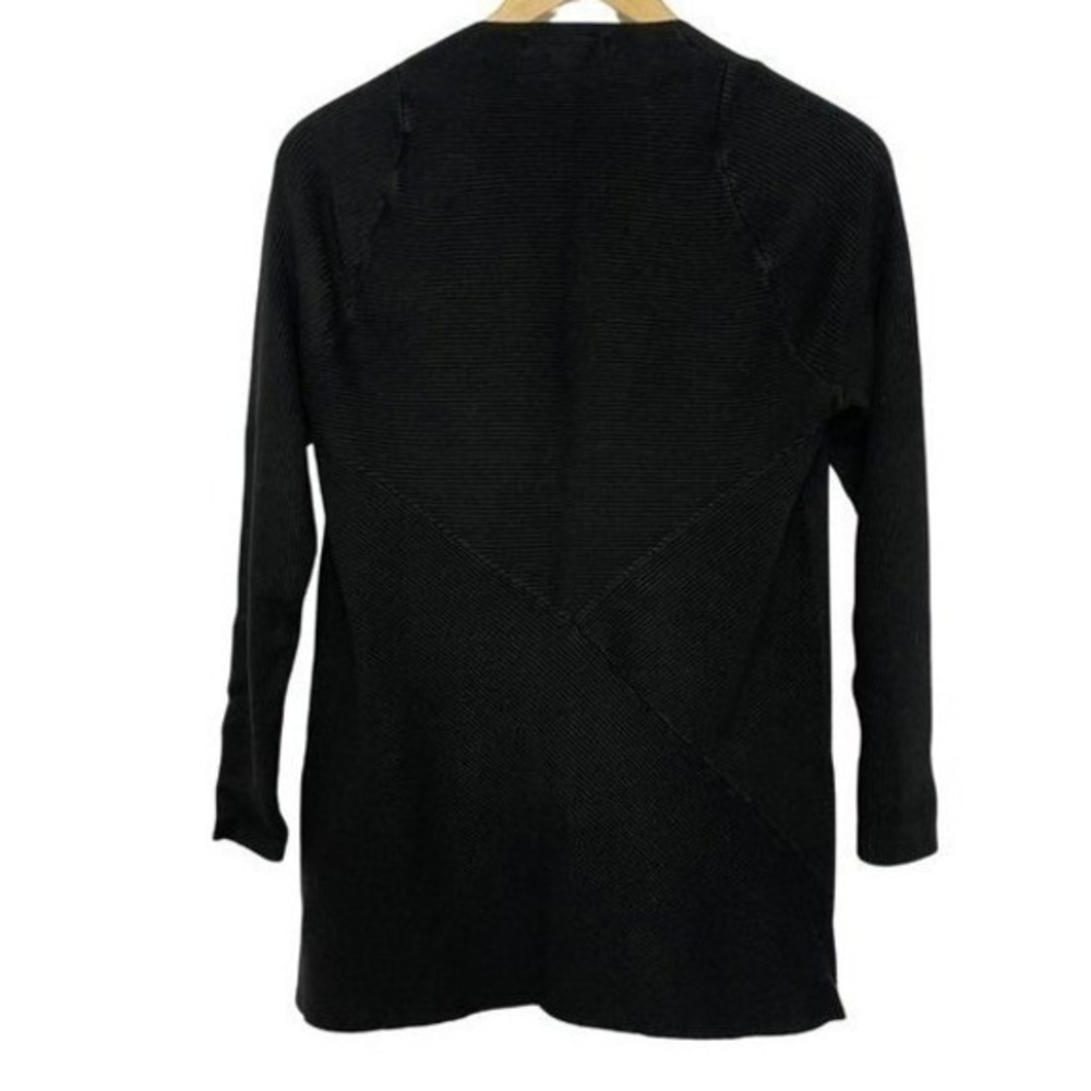 Design History Open Front Cardigan Sweater Womens Size L Black Casual Office - Picture 3 of 7